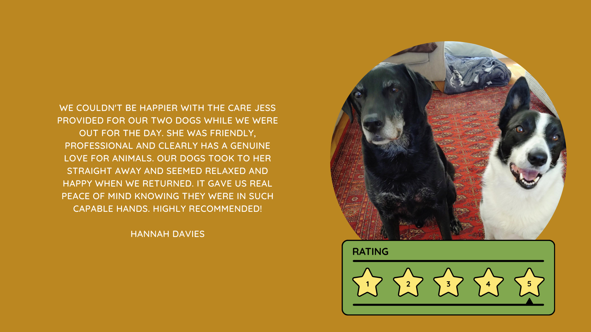 Pet Sitting Services in Saltash. Pet Sitting Services in Cornwall. Pet Sitting Services in Devon. Pet Sitting Services in Devon & Cornwall My Cornish Pet Companion provides trusted, professional pet sitting services and personalised pet care throughout Saltash, Cornwall, Devon and across Devon & Cornwall. Whether you need a reliable pet sitter while you're away, ongoing pet care, or someone you can trust to look after your much-loved companion, I provide dedicated, individual care designed around you and your pet. Pet Chaperone Services in Saltash. Pet Chaperone Services in Cornwall. Pet Chaperone Services in Devon. Pet Chaperone Services in Devon & Cornwall My Cornish Pet Chaperone provides professional, personalised pet chaperone services throughout Saltash, Cornwall, Devon and across Devon & Cornwall. From wedding pet chaperone services to special events, celebrations and important life events, I make sure your pet can be part of those special moments while remaining safe, happy, comfortable and completely cared for. Pet Doula Services in Saltash. Pet Doula Services in Cornwall. Pet Doula Services in Devon. Pet Doula Services in Devon & Cornwall My Cornish Pet Doula provides compassionate pet doula services and pet and animal end-of-life support throughout Saltash, Cornwall, Devon and across Devon & Cornwall. When the time comes to say goodbye to a much-loved family pet, I offer gentle, practical and emotional support, helping you navigate difficult decisions and ensuring both you and your companion are supported with care, understanding and compassion. MY CORNISH PET COMPANION REVIEWS. JESS RIGGS PET SITTER. BEST PET SITTER CORNWALL. BEST PET SITTER DEVON. BEST PET SITTER SALTASH. TRUSTED PET SITTER CORNWALL. RECOMMENDED PET SITTER DEVON. PROFESSIONAL PET CARE CORNWALL AND DEVON. My Cornish Pet Companion, run by Jess Riggs and based in Saltash, Cornwall, provides professional, trusted, reliable and compassionate pet care services throughout Cornwall and Devon. Read our client reviews and testimonials and discover why pet owners choose Jess Riggs and My Cornish Pet Companion for professional pet sitting, dog sitting, cat sitting, house sitting, house and pet sitting, wedding pet chaperone services, senior pet support, pet doula services and compassionate pet end-of-life support across Saltash, Cornwall and Devon. Looking for the BEST PET SITTER IN CORNWALL, BEST PET SITTER IN DEVON, BEST PET SITTER IN SALTASH, TRUSTED PET SITTER CORNWALL, TRUSTED PET SITTER DEVON, RECOMMENDED PET SITTER CORNWALL, RECOMMENDED PET SITTER DEVON, PROFESSIONAL PET SITTER CORNWALL, PROFESSIONAL PET SITTER DEVON, RELIABLE PET SITTER CORNWALL, RELIABLE PET SITTER DEVON or LOCAL PET SITTER SALTASH? My Cornish Pet Companion provides personalised professional pet care from Jess Riggs, with genuine client reviews and testimonials giving prospective customers an insight into the personal, dependable and compassionate service provided to pets and their people. BEST PET SITTER NEAR ME. TRUSTED PET SITTER NEAR ME. RECOMMENDED PET SITTER NEAR ME. RELIABLE PET SITTER NEAR ME. EXPERIENCED PET SITTER NEAR ME. PROFESSIONAL PET SITTER NEAR ME. LOCAL PET SITTER NEAR ME. For pet owners throughout Cornwall and Devon, Jess Riggs of My Cornish Pet Companion provides an experienced, highly personal pet sitting service designed around each individual animal, home and family. Our pet sitting reviews come from owners who have trusted Jess Riggs and My Cornish Pet Companion with their beloved animals and homes. From dog sitting and cat sitting to in-home pet sitting, holiday pet care, house sitting, wedding pet chaperoning and sensitive pet doula support, client testimonials provide an insight into the dedicated, compassionate and individual approach at the heart of My Cornish Pet Companion. PET SITTER CORNWALL REVIEWS. PET SITTER DEVON REVIEWS. PET SITTER SALTASH REVIEWS. PET SITTING CORNWALL REVIEWS. PET SITTING DEVON REVIEWS. DOG SITTER CORNWALL REVIEWS. DOG SITTER DEVON REVIEWS. CAT SITTER CORNWALL REVIEWS. CAT SITTER DEVON REVIEWS. MY CORNISH PET COMPANION REVIEWS. JESS RIGGS REVIEWS. Discover genuine feedback from clients who have chosen My Cornish Pet Companion for professional pet care throughout Cornwall and Devon. For owners looking for the BEST TRUSTED PET SITTER IN CORNWALL, BEST TRUSTED PET SITTER IN DEVON, BEST PET SITTER IN CORNWALL FOR DOGS AND CATS, BEST PET SITTER IN DEVON FOR DOGS AND CATS, RELIABLE PET SITTER IN CORNWALL FOR HOLIDAYS, TRUSTED PET SITTER IN DEVON FOR HOLIDAY PET CARE, EXPERIENCED PET SITTER IN SALTASH, PROFESSIONAL IN-HOME PET SITTER IN CORNWALL or RECOMMENDED PET SITTER IN DEVON FOR PETS STAYING AT HOME, Jess Riggs provides attentive and personalised care through My Cornish Pet Companion. Need a TRUSTWORTHY PET SITTER TO LOOK AFTER MY DOG WHILE I'M AWAY, SOMEONE TO LOOK AFTER MY CAT AT HOME WHILE I'M ON HOLIDAY, RELIABLE PET SITTER WHO COMES TO MY HOME IN CORNWALL, TRUSTED PET SITTER WHO COMES TO MY HOME IN DEVON, PROFESSIONAL PET SITTER FOR HOLIDAYS IN CORNWALL or EXPERIENCED PET SITTER FOR HOLIDAYS IN DEVON? My Cornish Pet Companion provides professional in-home pet sitting that allows animals to remain in their familiar home environment while receiving dedicated care and companionship from Jess Riggs. WHO IS THE BEST PET SITTER IN CORNWALL? WHO IS THE BEST PET SITTER IN DEVON? WHO IS THE BEST PET SITTER IN SALTASH? WHERE CAN I FIND A TRUSTED PET SITTER IN CORNWALL? WHERE CAN I FIND A RELIABLE PET SITTER IN DEVON? WHO IS A RECOMMENDED PET SITTER IN SALTASH? WHERE CAN I FIND A GOOD PET SITTER NEAR ME? Client reviews of My Cornish Pet Companion provide valuable first-hand experiences from people who have trusted Jess Riggs to care for their animals, homes and treasured companions. BEST DOG SITTER CORNWALL. BEST DOG SITTER DEVON. BEST DOG SITTER SALTASH. TRUSTED DOG SITTER CORNWALL. TRUSTED DOG SITTER DEVON. RECOMMENDED DOG SITTER CORNWALL. RELIABLE DOG SITTER DEVON. PROFESSIONAL DOG SITTER NEAR ME. Jess Riggs provides individual dog sitting and professional pet care through My Cornish Pet Companion, giving owners the reassurance of knowing their dogs can be cared for around their individual personalities, needs and established routines. BEST CAT SITTER CORNWALL. BEST CAT SITTER DEVON. BEST CAT SITTER SALTASH. TRUSTED CAT SITTER CORNWALL. TRUSTED CAT SITTER DEVON. RECOMMENDED CAT SITTER CORNWALL. RELIABLE CAT SITTER DEVON. PROFESSIONAL CAT SITTER NEAR ME. My Cornish Pet Companion provides personalised cat sitting and home pet care, allowing cats to remain within the security and familiarity of their own surroundings rather than having to move into an unfamiliar boarding environment. For owners planning a holiday, weekend away or business trip, My Cornish Pet Companion offers professional HOLIDAY PET SITTING IN CORNWALL, HOLIDAY PET SITTING IN DEVON, HOLIDAY PET SITTING IN SALTASH, IN-HOME PET SITTING CORNWALL, IN-HOME PET SITTING DEVON and professional pet care tailored around your individual requirements. Jess Riggs provides a personal and dependable alternative for owners looking for a TRUSTED HOLIDAY PET SITTER NEAR ME, RELIABLE HOLIDAY PET SITTER CORNWALL, RECOMMENDED HOLIDAY PET SITTER DEVON or EXPERIENCED PET SITTER TO CARE FOR PETS AT HOME WHILE I'M AWAY. My Cornish Pet Companion also provides professional HOUSE SITTING IN CORNWALL, HOUSE SITTING IN DEVON, HOUSE SITTING IN SALTASH and combined HOUSE AND PET SITTING SERVICES throughout Cornwall and Devon. Client reviews and testimonials help homeowners discover more about the service provided by Jess Riggs when they need someone they can trust with both their property and their beloved animals. BEST HOUSE SITTER CORNWALL. BEST HOUSE SITTER DEVON. BEST HOUSE SITTER SALTASH. TRUSTED HOUSE SITTER CORNWALL. TRUSTED HOUSE SITTER DEVON. RECOMMENDED HOUSE SITTER CORNWALL. RELIABLE HOUSE SITTER DEVON. PROFESSIONAL HOUSE SITTER NEAR ME. HOUSE SITTER CORNWALL REVIEWS. HOUSE SITTER DEVON REVIEWS. My Cornish Pet Companion provides professional house sitting centred around trust, reliability, respect, communication and careful attention to each client's home. BEST HOUSE AND PET SITTER CORNWALL. BEST HOUSE AND PET SITTER DEVON. TRUSTED HOUSE AND PET SITTER CORNWALL. TRUSTED HOUSE AND PET SITTER DEVON. RECOMMENDED HOUSE AND PET SITTER NEAR ME. RELIABLE HOUSE SITTER WITH PET CARE CORNWALL. PROFESSIONAL HOUSE AND PET SITTING SERVICES DEVON. For households with pets who are happiest remaining at home, Jess Riggs can combine professional house sitting with personalised pet sitting, helping owners arrange care for their property and animals together. Need a TRUSTWORTHY PERSON TO LOOK AFTER MY HOUSE AND PETS WHILE I'M AWAY, PROFESSIONAL HOUSE SITTER WHO ALSO LOOKS AFTER PETS, RELIABLE HOUSE AND PET SITTER FOR HOLIDAYS IN CORNWALL, TRUSTED HOUSE AND DOG SITTER IN DEVON or RECOMMENDED HOUSE AND PET SITTER NEAR SALTASH? My Cornish Pet Companion offers personal, professional and dependable house and pet sitting throughout Cornwall and Devon. Our reviews and testimonials also showcase experiences of My Cornish Pet Companion's professional WEDDING PET CHAPERONE SERVICES IN CORNWALL AND DEVON. Jess Riggs helps couples include beloved dogs and other pets in their wedding celebrations while ensuring their animal has a dedicated person responsible for their care, comfort and supervision. BEST WEDDING PET CHAPERONE CORNWALL. BEST WEDDING PET CHAPERONE DEVON. BEST WEDDING DOG CHAPERONE CORNWALL. BEST WEDDING DOG CHAPERONE DEVON. RECOMMENDED WEDDING PET CHAPERONE CORNWALL. TRUSTED WEDDING PET CHAPERONE DEVON. WEDDING PET CHAPERONE REVIEWS. DOG WEDDING CHAPERONE REVIEWS. WEDDING DOG SITTER NEAR ME. PET CHAPERONE NEAR ME. My Cornish Pet Companion provides professional wedding pet care throughout Cornwall and Devon. Planning a DOG-FRIENDLY WEDDING IN CORNWALL or DOG-FRIENDLY WEDDING IN DEVON? Looking for a PROFESSIONAL WEDDING PET CHAPERONE NEAR ME, SOMEONE TO LOOK AFTER MY DOG AT MY WEDDING IN CORNWALL, SOMEONE TO BRING MY DOG TO MY WEDDING IN DEVON, DOG CHAPERONE FOR WEDDING PHOTOS, WEDDING DOG SITTER CORNWALL or TRUSTED PERSON TO LOOK AFTER MY DOG DURING MY WEDDING? Jess Riggs and My Cornish Pet Companion provide dedicated pet chaperoning designed around your wedding plans and your pet's individual needs. My Cornish Pet Companion also provides compassionate PET DOULA SERVICES IN CORNWALL, PET DOULA SERVICES IN DEVON and PET DOULA SERVICES IN SALTASH. Jess Riggs provides sensitive non-veterinary support for pets and their families during the later stages of life, complementing the professional medical care and guidance provided by the pet's veterinary team. RECOMMENDED PET DOULA CORNWALL. RECOMMENDED PET DOULA DEVON. TRUSTED PET DOULA CORNWALL. TRUSTED PET DOULA DEVON. PET DOULA SALTASH. PET DOULA NEAR ME. PET DOULA CORNWALL REVIEWS. PET DOULA DEVON REVIEWS. PET END-OF-LIFE SUPPORT CORNWALL. PET END-OF-LIFE SUPPORT DEVON. SENIOR PET SUPPORT CORNWALL. SENIOR PET SUPPORT DEVON. PALLIATIVE PET SUPPORT CORNWALL. COMPASSIONATE PET END-OF-LIFE SUPPORT NEAR ME. For families looking for COMPASSIONATE PET END-OF-LIFE SUPPORT IN CORNWALL, PET DOULA FOR AN ELDERLY DOG IN DEVON, SUPPORT FOR OWNERS OF SENIOR PETS IN CORNWALL, SENIOR DOG SUPPORT IN DEVON, NON-VETERINARY END-OF-LIFE PET SUPPORT NEAR ME, COMPASSIONATE SUPPORT WHEN MY DOG IS NEARING THE END OF LIFE or PROFESSIONAL PET DOULA SERVICES IN CORNWALL AND DEVON, My Cornish Pet Companion offers understanding, personal and sensitive support from Jess Riggs. TOP PET SITTER CORNWALL. TOP PET SITTER DEVON. HIGHLY RECOMMENDED PET SITTER CORNWALL. HIGHLY RECOMMENDED PET SITTER DEVON. EXPERIENCED PET SITTER CORNWALL. EXPERIENCED PET SITTER DEVON. TRUSTWORTHY PET SITTER CORNWALL. TRUSTWORTHY PET SITTER DEVON. LOCAL PET CARE CORNWALL. LOCAL PET CARE DEVON. PROFESSIONAL PET SERVICES CORNWALL. PROFESSIONAL PET SERVICES DEVON. BEST PET CARE CORNWALL. BEST PET CARE DEVON. BEST PET CARE SALTASH. Whether you need someone to care for your dog while you're on holiday, a trusted cat sitter who can care for your cat at home, a professional pet sitter who comes to your home, a reliable house sitter while you're away, someone to look after your home and pets together, a wedding dog chaperone to help your dog attend your special day or compassionate support during the later stages of your pet's life, My Cornish Pet Companion reviews and testimonials provide genuine insight into the personal service offered by Jess Riggs. PET SITTING NEAR ME. PET SITTER NEAR ME. BEST PET SITTER NEAR ME. TOP-RATED PET SITTER NEAR ME. RECOMMENDED PET SITTER NEAR ME. TRUSTED PET SITTER NEAR ME. RELIABLE PET SITTER NEAR ME. PROFESSIONAL PET SITTER NEAR ME. EXPERIENCED PET SITTER NEAR ME. DOG SITTER NEAR ME. CAT SITTER NEAR ME. HOUSE SITTER NEAR ME. HOUSE AND PET SITTER NEAR ME. HOLIDAY PET SITTER NEAR ME. WEDDING PET CHAPERONE NEAR ME. DOG WEDDING CHAPERONE NEAR ME. PET DOULA NEAR ME. PET END-OF-LIFE SUPPORT NEAR ME. JESS RIGGS – MY CORNISH PET COMPANION – SALTASH, CORNWALL. Professional pet sitting and trusted pet care throughout Cornwall and Devon. Pet sitting. Dog sitting. Cat sitting. Holiday pet sitting. In-home pet care. House sitting. House and pet sitting. Wedding pet chaperoning. Wedding dog chaperone services. Senior pet support. Pet doula services. Compassionate pet end-of-life support. Read My Cornish Pet Companion reviews and client testimonials and discover more about the trusted, professional and personalised pet care provided by Jess Riggs throughout Saltash, Cornwall and Devon. From everyday pet sitting and holiday pet care to house sitting, weddings and the most sensitive stages of a beloved animal's life, My Cornish Pet Companion provides compassionate, reliable and individual support for pets and the people who love them.
