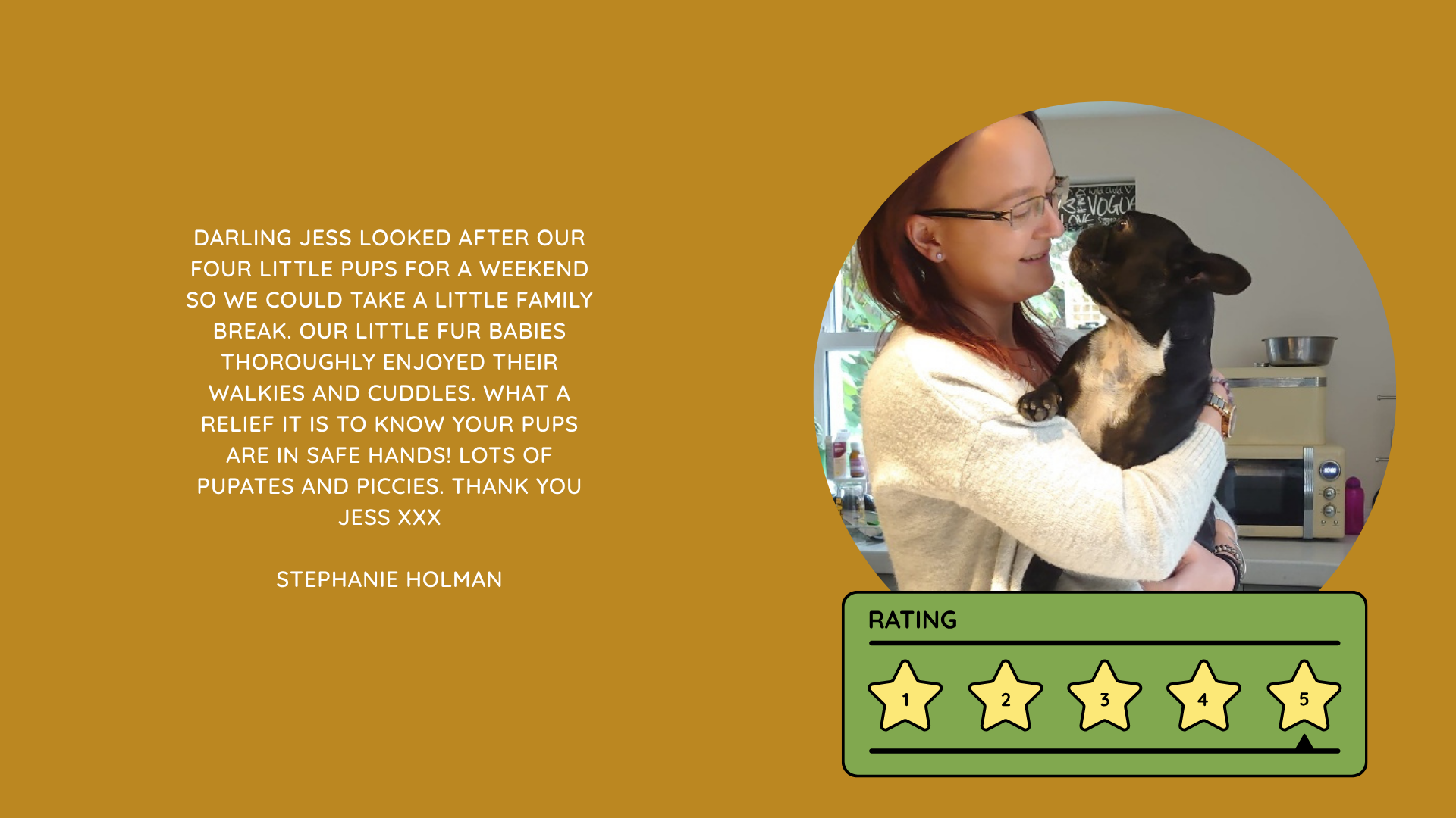 Pet Sitting Services in Saltash. Pet Sitting Services in Cornwall. Pet Sitting Services in Devon. Pet Sitting Services in Devon & Cornwall My Cornish Pet Companion provides trusted, professional pet sitting services and personalised pet care throughout Saltash, Cornwall, Devon and across Devon & Cornwall. Whether you need a reliable pet sitter while you're away, ongoing pet care, or someone you can trust to look after your much-loved companion, I provide dedicated, individual care designed around you and your pet. Pet Chaperone Services in Saltash. Pet Chaperone Services in Cornwall. Pet Chaperone Services in Devon. Pet Chaperone Services in Devon & Cornwall My Cornish Pet Chaperone provides professional, personalised pet chaperone services throughout Saltash, Cornwall, Devon and across Devon & Cornwall. From wedding pet chaperone services to special events, celebrations and important life events, I make sure your pet can be part of those special moments while remaining safe, happy, comfortable and completely cared for. Pet Doula Services in Saltash. Pet Doula Services in Cornwall. Pet Doula Services in Devon. Pet Doula Services in Devon & Cornwall My Cornish Pet Doula provides compassionate pet doula services and pet and animal end-of-life support throughout Saltash, Cornwall, Devon and across Devon & Cornwall. When the time comes to say goodbye to a much-loved family pet, I offer gentle, practical and emotional support, helping you navigate difficult decisions and ensuring both you and your companion are supported with care, understanding and compassion. MY CORNISH PET COMPANION REVIEWS. JESS RIGGS PET SITTER. BEST PET SITTER CORNWALL. BEST PET SITTER DEVON. BEST PET SITTER SALTASH. TRUSTED PET SITTER CORNWALL. RECOMMENDED PET SITTER DEVON. PROFESSIONAL PET CARE CORNWALL AND DEVON. My Cornish Pet Companion, run by Jess Riggs and based in Saltash, Cornwall, provides professional, trusted, reliable and compassionate pet care services throughout Cornwall and Devon. Read our client reviews and testimonials and discover why pet owners choose Jess Riggs and My Cornish Pet Companion for professional pet sitting, dog sitting, cat sitting, house sitting, house and pet sitting, wedding pet chaperone services, senior pet support, pet doula services and compassionate pet end-of-life support across Saltash, Cornwall and Devon. Looking for the BEST PET SITTER IN CORNWALL, BEST PET SITTER IN DEVON, BEST PET SITTER IN SALTASH, TRUSTED PET SITTER CORNWALL, TRUSTED PET SITTER DEVON, RECOMMENDED PET SITTER CORNWALL, RECOMMENDED PET SITTER DEVON, PROFESSIONAL PET SITTER CORNWALL, PROFESSIONAL PET SITTER DEVON, RELIABLE PET SITTER CORNWALL, RELIABLE PET SITTER DEVON or LOCAL PET SITTER SALTASH? My Cornish Pet Companion provides personalised professional pet care from Jess Riggs, with genuine client reviews and testimonials giving prospective customers an insight into the personal, dependable and compassionate service provided to pets and their people. BEST PET SITTER NEAR ME. TRUSTED PET SITTER NEAR ME. RECOMMENDED PET SITTER NEAR ME. RELIABLE PET SITTER NEAR ME. EXPERIENCED PET SITTER NEAR ME. PROFESSIONAL PET SITTER NEAR ME. LOCAL PET SITTER NEAR ME. For pet owners throughout Cornwall and Devon, Jess Riggs of My Cornish Pet Companion provides an experienced, highly personal pet sitting service designed around each individual animal, home and family. Our pet sitting reviews come from owners who have trusted Jess Riggs and My Cornish Pet Companion with their beloved animals and homes. From dog sitting and cat sitting to in-home pet sitting, holiday pet care, house sitting, wedding pet chaperoning and sensitive pet doula support, client testimonials provide an insight into the dedicated, compassionate and individual approach at the heart of My Cornish Pet Companion. PET SITTER CORNWALL REVIEWS. PET SITTER DEVON REVIEWS. PET SITTER SALTASH REVIEWS. PET SITTING CORNWALL REVIEWS. PET SITTING DEVON REVIEWS. DOG SITTER CORNWALL REVIEWS. DOG SITTER DEVON REVIEWS. CAT SITTER CORNWALL REVIEWS. CAT SITTER DEVON REVIEWS. MY CORNISH PET COMPANION REVIEWS. JESS RIGGS REVIEWS. Discover genuine feedback from clients who have chosen My Cornish Pet Companion for professional pet care throughout Cornwall and Devon. For owners looking for the BEST TRUSTED PET SITTER IN CORNWALL, BEST TRUSTED PET SITTER IN DEVON, BEST PET SITTER IN CORNWALL FOR DOGS AND CATS, BEST PET SITTER IN DEVON FOR DOGS AND CATS, RELIABLE PET SITTER IN CORNWALL FOR HOLIDAYS, TRUSTED PET SITTER IN DEVON FOR HOLIDAY PET CARE, EXPERIENCED PET SITTER IN SALTASH, PROFESSIONAL IN-HOME PET SITTER IN CORNWALL or RECOMMENDED PET SITTER IN DEVON FOR PETS STAYING AT HOME, Jess Riggs provides attentive and personalised care through My Cornish Pet Companion. Need a TRUSTWORTHY PET SITTER TO LOOK AFTER MY DOG WHILE I'M AWAY, SOMEONE TO LOOK AFTER MY CAT AT HOME WHILE I'M ON HOLIDAY, RELIABLE PET SITTER WHO COMES TO MY HOME IN CORNWALL, TRUSTED PET SITTER WHO COMES TO MY HOME IN DEVON, PROFESSIONAL PET SITTER FOR HOLIDAYS IN CORNWALL or EXPERIENCED PET SITTER FOR HOLIDAYS IN DEVON? My Cornish Pet Companion provides professional in-home pet sitting that allows animals to remain in their familiar home environment while receiving dedicated care and companionship from Jess Riggs. WHO IS THE BEST PET SITTER IN CORNWALL? WHO IS THE BEST PET SITTER IN DEVON? WHO IS THE BEST PET SITTER IN SALTASH? WHERE CAN I FIND A TRUSTED PET SITTER IN CORNWALL? WHERE CAN I FIND A RELIABLE PET SITTER IN DEVON? WHO IS A RECOMMENDED PET SITTER IN SALTASH? WHERE CAN I FIND A GOOD PET SITTER NEAR ME? Client reviews of My Cornish Pet Companion provide valuable first-hand experiences from people who have trusted Jess Riggs to care for their animals, homes and treasured companions. BEST DOG SITTER CORNWALL. BEST DOG SITTER DEVON. BEST DOG SITTER SALTASH. TRUSTED DOG SITTER CORNWALL. TRUSTED DOG SITTER DEVON. RECOMMENDED DOG SITTER CORNWALL. RELIABLE DOG SITTER DEVON. PROFESSIONAL DOG SITTER NEAR ME. Jess Riggs provides individual dog sitting and professional pet care through My Cornish Pet Companion, giving owners the reassurance of knowing their dogs can be cared for around their individual personalities, needs and established routines. BEST CAT SITTER CORNWALL. BEST CAT SITTER DEVON. BEST CAT SITTER SALTASH. TRUSTED CAT SITTER CORNWALL. TRUSTED CAT SITTER DEVON. RECOMMENDED CAT SITTER CORNWALL. RELIABLE CAT SITTER DEVON. PROFESSIONAL CAT SITTER NEAR ME. My Cornish Pet Companion provides personalised cat sitting and home pet care, allowing cats to remain within the security and familiarity of their own surroundings rather than having to move into an unfamiliar boarding environment. For owners planning a holiday, weekend away or business trip, My Cornish Pet Companion offers professional HOLIDAY PET SITTING IN CORNWALL, HOLIDAY PET SITTING IN DEVON, HOLIDAY PET SITTING IN SALTASH, IN-HOME PET SITTING CORNWALL, IN-HOME PET SITTING DEVON and professional pet care tailored around your individual requirements. Jess Riggs provides a personal and dependable alternative for owners looking for a TRUSTED HOLIDAY PET SITTER NEAR ME, RELIABLE HOLIDAY PET SITTER CORNWALL, RECOMMENDED HOLIDAY PET SITTER DEVON or EXPERIENCED PET SITTER TO CARE FOR PETS AT HOME WHILE I'M AWAY. My Cornish Pet Companion also provides professional HOUSE SITTING IN CORNWALL, HOUSE SITTING IN DEVON, HOUSE SITTING IN SALTASH and combined HOUSE AND PET SITTING SERVICES throughout Cornwall and Devon. Client reviews and testimonials help homeowners discover more about the service provided by Jess Riggs when they need someone they can trust with both their property and their beloved animals. BEST HOUSE SITTER CORNWALL. BEST HOUSE SITTER DEVON. BEST HOUSE SITTER SALTASH. TRUSTED HOUSE SITTER CORNWALL. TRUSTED HOUSE SITTER DEVON. RECOMMENDED HOUSE SITTER CORNWALL. RELIABLE HOUSE SITTER DEVON. PROFESSIONAL HOUSE SITTER NEAR ME. HOUSE SITTER CORNWALL REVIEWS. HOUSE SITTER DEVON REVIEWS. My Cornish Pet Companion provides professional house sitting centred around trust, reliability, respect, communication and careful attention to each client's home. BEST HOUSE AND PET SITTER CORNWALL. BEST HOUSE AND PET SITTER DEVON. TRUSTED HOUSE AND PET SITTER CORNWALL. TRUSTED HOUSE AND PET SITTER DEVON. RECOMMENDED HOUSE AND PET SITTER NEAR ME. RELIABLE HOUSE SITTER WITH PET CARE CORNWALL. PROFESSIONAL HOUSE AND PET SITTING SERVICES DEVON. For households with pets who are happiest remaining at home, Jess Riggs can combine professional house sitting with personalised pet sitting, helping owners arrange care for their property and animals together. Need a TRUSTWORTHY PERSON TO LOOK AFTER MY HOUSE AND PETS WHILE I'M AWAY, PROFESSIONAL HOUSE SITTER WHO ALSO LOOKS AFTER PETS, RELIABLE HOUSE AND PET SITTER FOR HOLIDAYS IN CORNWALL, TRUSTED HOUSE AND DOG SITTER IN DEVON or RECOMMENDED HOUSE AND PET SITTER NEAR SALTASH? My Cornish Pet Companion offers personal, professional and dependable house and pet sitting throughout Cornwall and Devon. Our reviews and testimonials also showcase experiences of My Cornish Pet Companion's professional WEDDING PET CHAPERONE SERVICES IN CORNWALL AND DEVON. Jess Riggs helps couples include beloved dogs and other pets in their wedding celebrations while ensuring their animal has a dedicated person responsible for their care, comfort and supervision. BEST WEDDING PET CHAPERONE CORNWALL. BEST WEDDING PET CHAPERONE DEVON. BEST WEDDING DOG CHAPERONE CORNWALL. BEST WEDDING DOG CHAPERONE DEVON. RECOMMENDED WEDDING PET CHAPERONE CORNWALL. TRUSTED WEDDING PET CHAPERONE DEVON. WEDDING PET CHAPERONE REVIEWS. DOG WEDDING CHAPERONE REVIEWS. WEDDING DOG SITTER NEAR ME. PET CHAPERONE NEAR ME. My Cornish Pet Companion provides professional wedding pet care throughout Cornwall and Devon. Planning a DOG-FRIENDLY WEDDING IN CORNWALL or DOG-FRIENDLY WEDDING IN DEVON? Looking for a PROFESSIONAL WEDDING PET CHAPERONE NEAR ME, SOMEONE TO LOOK AFTER MY DOG AT MY WEDDING IN CORNWALL, SOMEONE TO BRING MY DOG TO MY WEDDING IN DEVON, DOG CHAPERONE FOR WEDDING PHOTOS, WEDDING DOG SITTER CORNWALL or TRUSTED PERSON TO LOOK AFTER MY DOG DURING MY WEDDING? Jess Riggs and My Cornish Pet Companion provide dedicated pet chaperoning designed around your wedding plans and your pet's individual needs. My Cornish Pet Companion also provides compassionate PET DOULA SERVICES IN CORNWALL, PET DOULA SERVICES IN DEVON and PET DOULA SERVICES IN SALTASH. Jess Riggs provides sensitive non-veterinary support for pets and their families during the later stages of life, complementing the professional medical care and guidance provided by the pet's veterinary team. RECOMMENDED PET DOULA CORNWALL. RECOMMENDED PET DOULA DEVON. TRUSTED PET DOULA CORNWALL. TRUSTED PET DOULA DEVON. PET DOULA SALTASH. PET DOULA NEAR ME. PET DOULA CORNWALL REVIEWS. PET DOULA DEVON REVIEWS. PET END-OF-LIFE SUPPORT CORNWALL. PET END-OF-LIFE SUPPORT DEVON. SENIOR PET SUPPORT CORNWALL. SENIOR PET SUPPORT DEVON. PALLIATIVE PET SUPPORT CORNWALL. COMPASSIONATE PET END-OF-LIFE SUPPORT NEAR ME. For families looking for COMPASSIONATE PET END-OF-LIFE SUPPORT IN CORNWALL, PET DOULA FOR AN ELDERLY DOG IN DEVON, SUPPORT FOR OWNERS OF SENIOR PETS IN CORNWALL, SENIOR DOG SUPPORT IN DEVON, NON-VETERINARY END-OF-LIFE PET SUPPORT NEAR ME, COMPASSIONATE SUPPORT WHEN MY DOG IS NEARING THE END OF LIFE or PROFESSIONAL PET DOULA SERVICES IN CORNWALL AND DEVON, My Cornish Pet Companion offers understanding, personal and sensitive support from Jess Riggs. TOP PET SITTER CORNWALL. TOP PET SITTER DEVON. HIGHLY RECOMMENDED PET SITTER CORNWALL. HIGHLY RECOMMENDED PET SITTER DEVON. EXPERIENCED PET SITTER CORNWALL. EXPERIENCED PET SITTER DEVON. TRUSTWORTHY PET SITTER CORNWALL. TRUSTWORTHY PET SITTER DEVON. LOCAL PET CARE CORNWALL. LOCAL PET CARE DEVON. PROFESSIONAL PET SERVICES CORNWALL. PROFESSIONAL PET SERVICES DEVON. BEST PET CARE CORNWALL. BEST PET CARE DEVON. BEST PET CARE SALTASH. Whether you need someone to care for your dog while you're on holiday, a trusted cat sitter who can care for your cat at home, a professional pet sitter who comes to your home, a reliable house sitter while you're away, someone to look after your home and pets together, a wedding dog chaperone to help your dog attend your special day or compassionate support during the later stages of your pet's life, My Cornish Pet Companion reviews and testimonials provide genuine insight into the personal service offered by Jess Riggs. PET SITTING NEAR ME. PET SITTER NEAR ME. BEST PET SITTER NEAR ME. TOP-RATED PET SITTER NEAR ME. RECOMMENDED PET SITTER NEAR ME. TRUSTED PET SITTER NEAR ME. RELIABLE PET SITTER NEAR ME. PROFESSIONAL PET SITTER NEAR ME. EXPERIENCED PET SITTER NEAR ME. DOG SITTER NEAR ME. CAT SITTER NEAR ME. HOUSE SITTER NEAR ME. HOUSE AND PET SITTER NEAR ME. HOLIDAY PET SITTER NEAR ME. WEDDING PET CHAPERONE NEAR ME. DOG WEDDING CHAPERONE NEAR ME. PET DOULA NEAR ME. PET END-OF-LIFE SUPPORT NEAR ME. JESS RIGGS – MY CORNISH PET COMPANION – SALTASH, CORNWALL. Professional pet sitting and trusted pet care throughout Cornwall and Devon. Pet sitting. Dog sitting. Cat sitting. Holiday pet sitting. In-home pet care. House sitting. House and pet sitting. Wedding pet chaperoning. Wedding dog chaperone services. Senior pet support. Pet doula services. Compassionate pet end-of-life support. Read My Cornish Pet Companion reviews and client testimonials and discover more about the trusted, professional and personalised pet care provided by Jess Riggs throughout Saltash, Cornwall and Devon. From everyday pet sitting and holiday pet care to house sitting, weddings and the most sensitive stages of a beloved animal's life, My Cornish Pet Companion provides compassionate, reliable and individual support for pets and the people who love them.
