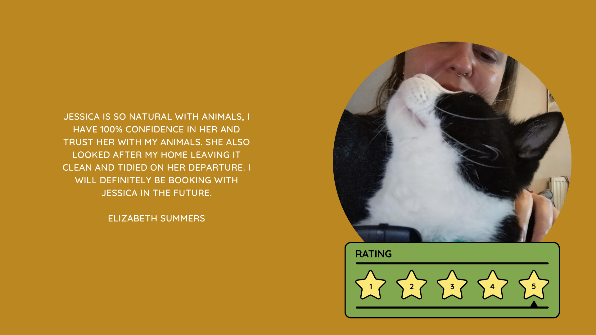 Pet Sitting Services in Saltash. Pet Sitting Services in Cornwall. Pet Sitting Services in Devon. Pet Sitting Services in Devon & Cornwall My Cornish Pet Companion provides trusted, professional pet sitting services and personalised pet care throughout Saltash, Cornwall, Devon and across Devon & Cornwall. Whether you need a reliable pet sitter while you're away, ongoing pet care, or someone you can trust to look after your much-loved companion, I provide dedicated, individual care designed around you and your pet. Pet Chaperone Services in Saltash. Pet Chaperone Services in Cornwall. Pet Chaperone Services in Devon. Pet Chaperone Services in Devon & Cornwall My Cornish Pet Chaperone provides professional, personalised pet chaperone services throughout Saltash, Cornwall, Devon and across Devon & Cornwall. From wedding pet chaperone services to special events, celebrations and important life events, I make sure your pet can be part of those special moments while remaining safe, happy, comfortable and completely cared for. Pet Doula Services in Saltash. Pet Doula Services in Cornwall. Pet Doula Services in Devon. Pet Doula Services in Devon & Cornwall My Cornish Pet Doula provides compassionate pet doula services and pet and animal end-of-life support throughout Saltash, Cornwall, Devon and across Devon & Cornwall. When the time comes to say goodbye to a much-loved family pet, I offer gentle, practical and emotional support, helping you navigate difficult decisions and ensuring both you and your companion are supported with care, understanding and compassion. MY CORNISH PET COMPANION REVIEWS. JESS RIGGS PET SITTER. BEST PET SITTER CORNWALL. BEST PET SITTER DEVON. BEST PET SITTER SALTASH. TRUSTED PET SITTER CORNWALL. RECOMMENDED PET SITTER DEVON. PROFESSIONAL PET CARE CORNWALL AND DEVON. My Cornish Pet Companion, run by Jess Riggs and based in Saltash, Cornwall, provides professional, trusted, reliable and compassionate pet care services throughout Cornwall and Devon. Read our client reviews and testimonials and discover why pet owners choose Jess Riggs and My Cornish Pet Companion for professional pet sitting, dog sitting, cat sitting, house sitting, house and pet sitting, wedding pet chaperone services, senior pet support, pet doula services and compassionate pet end-of-life support across Saltash, Cornwall and Devon. Looking for the BEST PET SITTER IN CORNWALL, BEST PET SITTER IN DEVON, BEST PET SITTER IN SALTASH, TRUSTED PET SITTER CORNWALL, TRUSTED PET SITTER DEVON, RECOMMENDED PET SITTER CORNWALL, RECOMMENDED PET SITTER DEVON, PROFESSIONAL PET SITTER CORNWALL, PROFESSIONAL PET SITTER DEVON, RELIABLE PET SITTER CORNWALL, RELIABLE PET SITTER DEVON or LOCAL PET SITTER SALTASH? My Cornish Pet Companion provides personalised professional pet care from Jess Riggs, with genuine client reviews and testimonials giving prospective customers an insight into the personal, dependable and compassionate service provided to pets and their people. BEST PET SITTER NEAR ME. TRUSTED PET SITTER NEAR ME. RECOMMENDED PET SITTER NEAR ME. RELIABLE PET SITTER NEAR ME. EXPERIENCED PET SITTER NEAR ME. PROFESSIONAL PET SITTER NEAR ME. LOCAL PET SITTER NEAR ME. For pet owners throughout Cornwall and Devon, Jess Riggs of My Cornish Pet Companion provides an experienced, highly personal pet sitting service designed around each individual animal, home and family. Our pet sitting reviews come from owners who have trusted Jess Riggs and My Cornish Pet Companion with their beloved animals and homes. From dog sitting and cat sitting to in-home pet sitting, holiday pet care, house sitting, wedding pet chaperoning and sensitive pet doula support, client testimonials provide an insight into the dedicated, compassionate and individual approach at the heart of My Cornish Pet Companion. PET SITTER CORNWALL REVIEWS. PET SITTER DEVON REVIEWS. PET SITTER SALTASH REVIEWS. PET SITTING CORNWALL REVIEWS. PET SITTING DEVON REVIEWS. DOG SITTER CORNWALL REVIEWS. DOG SITTER DEVON REVIEWS. CAT SITTER CORNWALL REVIEWS. CAT SITTER DEVON REVIEWS. MY CORNISH PET COMPANION REVIEWS. JESS RIGGS REVIEWS. Discover genuine feedback from clients who have chosen My Cornish Pet Companion for professional pet care throughout Cornwall and Devon. For owners looking for the BEST TRUSTED PET SITTER IN CORNWALL, BEST TRUSTED PET SITTER IN DEVON, BEST PET SITTER IN CORNWALL FOR DOGS AND CATS, BEST PET SITTER IN DEVON FOR DOGS AND CATS, RELIABLE PET SITTER IN CORNWALL FOR HOLIDAYS, TRUSTED PET SITTER IN DEVON FOR HOLIDAY PET CARE, EXPERIENCED PET SITTER IN SALTASH, PROFESSIONAL IN-HOME PET SITTER IN CORNWALL or RECOMMENDED PET SITTER IN DEVON FOR PETS STAYING AT HOME, Jess Riggs provides attentive and personalised care through My Cornish Pet Companion. Need a TRUSTWORTHY PET SITTER TO LOOK AFTER MY DOG WHILE I'M AWAY, SOMEONE TO LOOK AFTER MY CAT AT HOME WHILE I'M ON HOLIDAY, RELIABLE PET SITTER WHO COMES TO MY HOME IN CORNWALL, TRUSTED PET SITTER WHO COMES TO MY HOME IN DEVON, PROFESSIONAL PET SITTER FOR HOLIDAYS IN CORNWALL or EXPERIENCED PET SITTER FOR HOLIDAYS IN DEVON? My Cornish Pet Companion provides professional in-home pet sitting that allows animals to remain in their familiar home environment while receiving dedicated care and companionship from Jess Riggs. WHO IS THE BEST PET SITTER IN CORNWALL? WHO IS THE BEST PET SITTER IN DEVON? WHO IS THE BEST PET SITTER IN SALTASH? WHERE CAN I FIND A TRUSTED PET SITTER IN CORNWALL? WHERE CAN I FIND A RELIABLE PET SITTER IN DEVON? WHO IS A RECOMMENDED PET SITTER IN SALTASH? WHERE CAN I FIND A GOOD PET SITTER NEAR ME? Client reviews of My Cornish Pet Companion provide valuable first-hand experiences from people who have trusted Jess Riggs to care for their animals, homes and treasured companions. BEST DOG SITTER CORNWALL. BEST DOG SITTER DEVON. BEST DOG SITTER SALTASH. TRUSTED DOG SITTER CORNWALL. TRUSTED DOG SITTER DEVON. RECOMMENDED DOG SITTER CORNWALL. RELIABLE DOG SITTER DEVON. PROFESSIONAL DOG SITTER NEAR ME. Jess Riggs provides individual dog sitting and professional pet care through My Cornish Pet Companion, giving owners the reassurance of knowing their dogs can be cared for around their individual personalities, needs and established routines. BEST CAT SITTER CORNWALL. BEST CAT SITTER DEVON. BEST CAT SITTER SALTASH. TRUSTED CAT SITTER CORNWALL. TRUSTED CAT SITTER DEVON. RECOMMENDED CAT SITTER CORNWALL. RELIABLE CAT SITTER DEVON. PROFESSIONAL CAT SITTER NEAR ME. My Cornish Pet Companion provides personalised cat sitting and home pet care, allowing cats to remain within the security and familiarity of their own surroundings rather than having to move into an unfamiliar boarding environment. For owners planning a holiday, weekend away or business trip, My Cornish Pet Companion offers professional HOLIDAY PET SITTING IN CORNWALL, HOLIDAY PET SITTING IN DEVON, HOLIDAY PET SITTING IN SALTASH, IN-HOME PET SITTING CORNWALL, IN-HOME PET SITTING DEVON and professional pet care tailored around your individual requirements. Jess Riggs provides a personal and dependable alternative for owners looking for a TRUSTED HOLIDAY PET SITTER NEAR ME, RELIABLE HOLIDAY PET SITTER CORNWALL, RECOMMENDED HOLIDAY PET SITTER DEVON or EXPERIENCED PET SITTER TO CARE FOR PETS AT HOME WHILE I'M AWAY. My Cornish Pet Companion also provides professional HOUSE SITTING IN CORNWALL, HOUSE SITTING IN DEVON, HOUSE SITTING IN SALTASH and combined HOUSE AND PET SITTING SERVICES throughout Cornwall and Devon. Client reviews and testimonials help homeowners discover more about the service provided by Jess Riggs when they need someone they can trust with both their property and their beloved animals. BEST HOUSE SITTER CORNWALL. BEST HOUSE SITTER DEVON. BEST HOUSE SITTER SALTASH. TRUSTED HOUSE SITTER CORNWALL. TRUSTED HOUSE SITTER DEVON. RECOMMENDED HOUSE SITTER CORNWALL. RELIABLE HOUSE SITTER DEVON. PROFESSIONAL HOUSE SITTER NEAR ME. HOUSE SITTER CORNWALL REVIEWS. HOUSE SITTER DEVON REVIEWS. My Cornish Pet Companion provides professional house sitting centred around trust, reliability, respect, communication and careful attention to each client's home. BEST HOUSE AND PET SITTER CORNWALL. BEST HOUSE AND PET SITTER DEVON. TRUSTED HOUSE AND PET SITTER CORNWALL. TRUSTED HOUSE AND PET SITTER DEVON. RECOMMENDED HOUSE AND PET SITTER NEAR ME. RELIABLE HOUSE SITTER WITH PET CARE CORNWALL. PROFESSIONAL HOUSE AND PET SITTING SERVICES DEVON. For households with pets who are happiest remaining at home, Jess Riggs can combine professional house sitting with personalised pet sitting, helping owners arrange care for their property and animals together. Need a TRUSTWORTHY PERSON TO LOOK AFTER MY HOUSE AND PETS WHILE I'M AWAY, PROFESSIONAL HOUSE SITTER WHO ALSO LOOKS AFTER PETS, RELIABLE HOUSE AND PET SITTER FOR HOLIDAYS IN CORNWALL, TRUSTED HOUSE AND DOG SITTER IN DEVON or RECOMMENDED HOUSE AND PET SITTER NEAR SALTASH? My Cornish Pet Companion offers personal, professional and dependable house and pet sitting throughout Cornwall and Devon. Our reviews and testimonials also showcase experiences of My Cornish Pet Companion's professional WEDDING PET CHAPERONE SERVICES IN CORNWALL AND DEVON. Jess Riggs helps couples include beloved dogs and other pets in their wedding celebrations while ensuring their animal has a dedicated person responsible for their care, comfort and supervision. BEST WEDDING PET CHAPERONE CORNWALL. BEST WEDDING PET CHAPERONE DEVON. BEST WEDDING DOG CHAPERONE CORNWALL. BEST WEDDING DOG CHAPERONE DEVON. RECOMMENDED WEDDING PET CHAPERONE CORNWALL. TRUSTED WEDDING PET CHAPERONE DEVON. WEDDING PET CHAPERONE REVIEWS. DOG WEDDING CHAPERONE REVIEWS. WEDDING DOG SITTER NEAR ME. PET CHAPERONE NEAR ME. My Cornish Pet Companion provides professional wedding pet care throughout Cornwall and Devon. Planning a DOG-FRIENDLY WEDDING IN CORNWALL or DOG-FRIENDLY WEDDING IN DEVON? Looking for a PROFESSIONAL WEDDING PET CHAPERONE NEAR ME, SOMEONE TO LOOK AFTER MY DOG AT MY WEDDING IN CORNWALL, SOMEONE TO BRING MY DOG TO MY WEDDING IN DEVON, DOG CHAPERONE FOR WEDDING PHOTOS, WEDDING DOG SITTER CORNWALL or TRUSTED PERSON TO LOOK AFTER MY DOG DURING MY WEDDING? Jess Riggs and My Cornish Pet Companion provide dedicated pet chaperoning designed around your wedding plans and your pet's individual needs. My Cornish Pet Companion also provides compassionate PET DOULA SERVICES IN CORNWALL, PET DOULA SERVICES IN DEVON and PET DOULA SERVICES IN SALTASH. Jess Riggs provides sensitive non-veterinary support for pets and their families during the later stages of life, complementing the professional medical care and guidance provided by the pet's veterinary team. RECOMMENDED PET DOULA CORNWALL. RECOMMENDED PET DOULA DEVON. TRUSTED PET DOULA CORNWALL. TRUSTED PET DOULA DEVON. PET DOULA SALTASH. PET DOULA NEAR ME. PET DOULA CORNWALL REVIEWS. PET DOULA DEVON REVIEWS. PET END-OF-LIFE SUPPORT CORNWALL. PET END-OF-LIFE SUPPORT DEVON. SENIOR PET SUPPORT CORNWALL. SENIOR PET SUPPORT DEVON. PALLIATIVE PET SUPPORT CORNWALL. COMPASSIONATE PET END-OF-LIFE SUPPORT NEAR ME. For families looking for COMPASSIONATE PET END-OF-LIFE SUPPORT IN CORNWALL, PET DOULA FOR AN ELDERLY DOG IN DEVON, SUPPORT FOR OWNERS OF SENIOR PETS IN CORNWALL, SENIOR DOG SUPPORT IN DEVON, NON-VETERINARY END-OF-LIFE PET SUPPORT NEAR ME, COMPASSIONATE SUPPORT WHEN MY DOG IS NEARING THE END OF LIFE or PROFESSIONAL PET DOULA SERVICES IN CORNWALL AND DEVON, My Cornish Pet Companion offers understanding, personal and sensitive support from Jess Riggs. TOP PET SITTER CORNWALL. TOP PET SITTER DEVON. HIGHLY RECOMMENDED PET SITTER CORNWALL. HIGHLY RECOMMENDED PET SITTER DEVON. EXPERIENCED PET SITTER CORNWALL. EXPERIENCED PET SITTER DEVON. TRUSTWORTHY PET SITTER CORNWALL. TRUSTWORTHY PET SITTER DEVON. LOCAL PET CARE CORNWALL. LOCAL PET CARE DEVON. PROFESSIONAL PET SERVICES CORNWALL. PROFESSIONAL PET SERVICES DEVON. BEST PET CARE CORNWALL. BEST PET CARE DEVON. BEST PET CARE SALTASH. Whether you need someone to care for your dog while you're on holiday, a trusted cat sitter who can care for your cat at home, a professional pet sitter who comes to your home, a reliable house sitter while you're away, someone to look after your home and pets together, a wedding dog chaperone to help your dog attend your special day or compassionate support during the later stages of your pet's life, My Cornish Pet Companion reviews and testimonials provide genuine insight into the personal service offered by Jess Riggs. PET SITTING NEAR ME. PET SITTER NEAR ME. BEST PET SITTER NEAR ME. TOP-RATED PET SITTER NEAR ME. RECOMMENDED PET SITTER NEAR ME. TRUSTED PET SITTER NEAR ME. RELIABLE PET SITTER NEAR ME. PROFESSIONAL PET SITTER NEAR ME. EXPERIENCED PET SITTER NEAR ME. DOG SITTER NEAR ME. CAT SITTER NEAR ME. HOUSE SITTER NEAR ME. HOUSE AND PET SITTER NEAR ME. HOLIDAY PET SITTER NEAR ME. WEDDING PET CHAPERONE NEAR ME. DOG WEDDING CHAPERONE NEAR ME. PET DOULA NEAR ME. PET END-OF-LIFE SUPPORT NEAR ME. JESS RIGGS – MY CORNISH PET COMPANION – SALTASH, CORNWALL. Professional pet sitting and trusted pet care throughout Cornwall and Devon. Pet sitting. Dog sitting. Cat sitting. Holiday pet sitting. In-home pet care. House sitting. House and pet sitting. Wedding pet chaperoning. Wedding dog chaperone services. Senior pet support. Pet doula services. Compassionate pet end-of-life support. Read My Cornish Pet Companion reviews and client testimonials and discover more about the trusted, professional and personalised pet care provided by Jess Riggs throughout Saltash, Cornwall and Devon. From everyday pet sitting and holiday pet care to house sitting, weddings and the most sensitive stages of a beloved animal's life, My Cornish Pet Companion provides compassionate, reliable and individual support for pets and the people who love them.